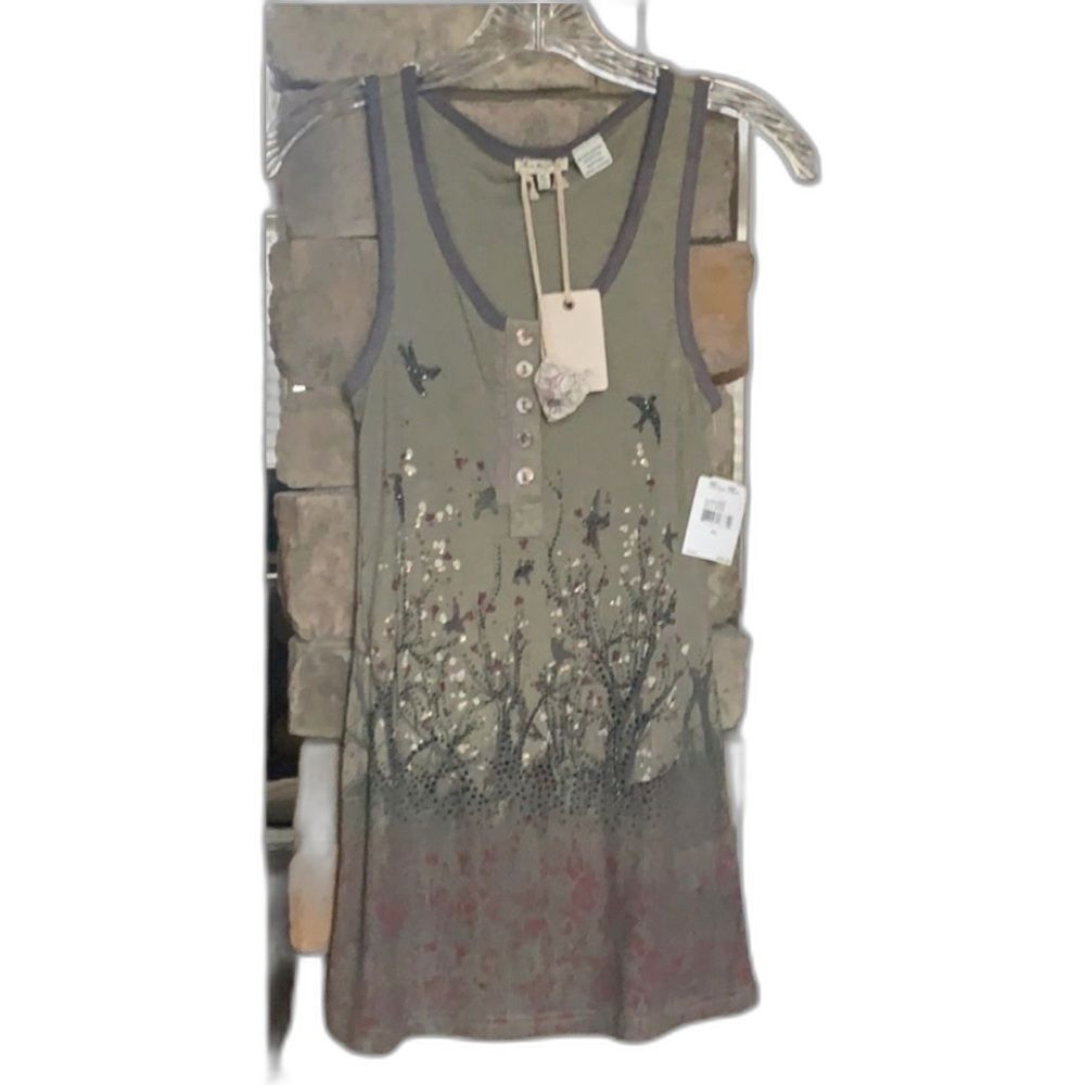 Miss Me girls Henley Tank w/ Adorable Details